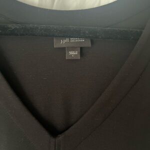 J. Jill WearEver Black V-Neck Dress